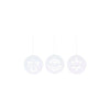 Set 3 Ornamente PLATES HOUSE DOCTOR