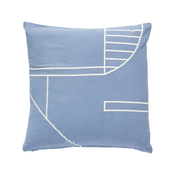 Perna Decorativa din Bumbac Albastru HUBSCH