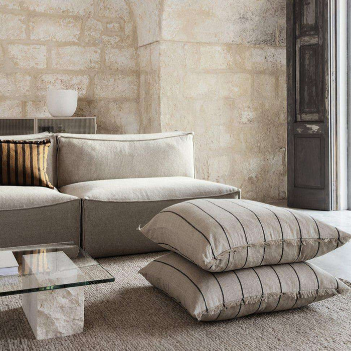 Perna din Bumbac si Material Textil CALM CUSHION Crem FERM LIVING