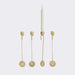 Set Suport Lumanare Auriu (4 buc) Ferm living