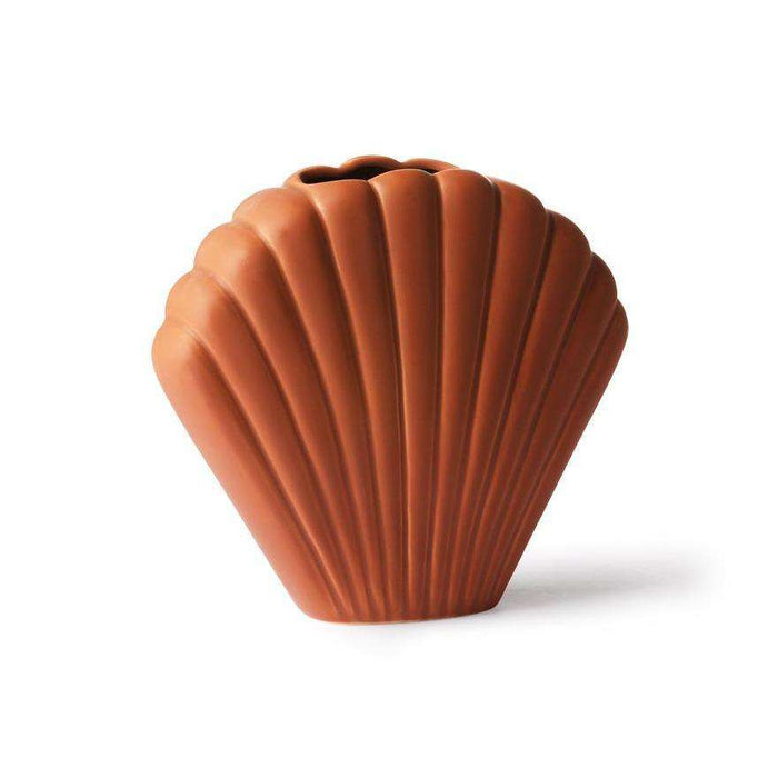 Vaza din Ceramica Maro SHELL M 18.2cm HK LIVING
