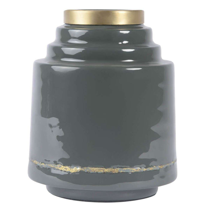 Vaza Gri din Metal OLIA Zago