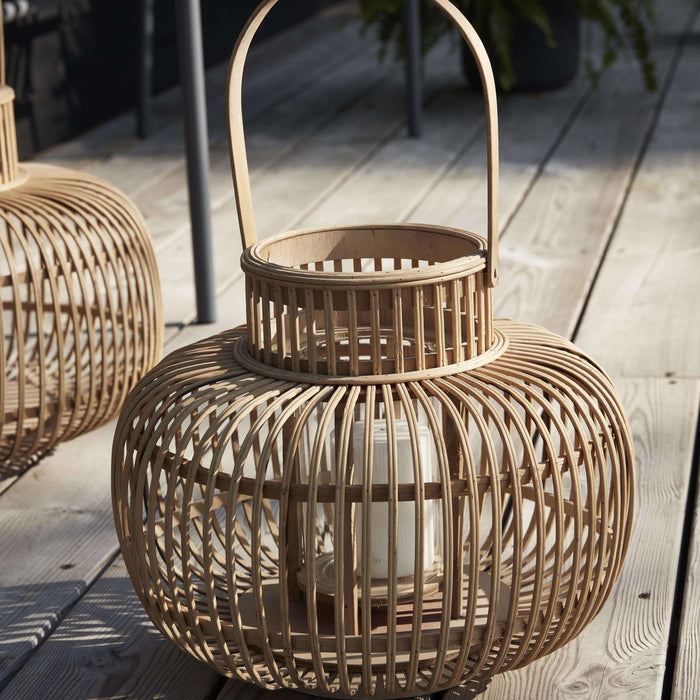 Set Felinare din Bambus Natur (2 buc) Hubsch