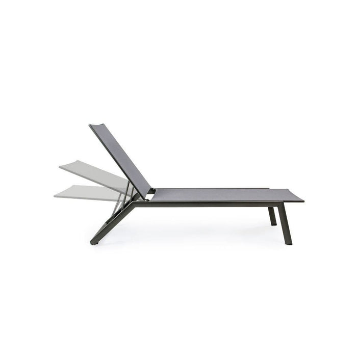 Sezlong cu Roti din Metal Gri Inchis Cruise BIZZOTTO