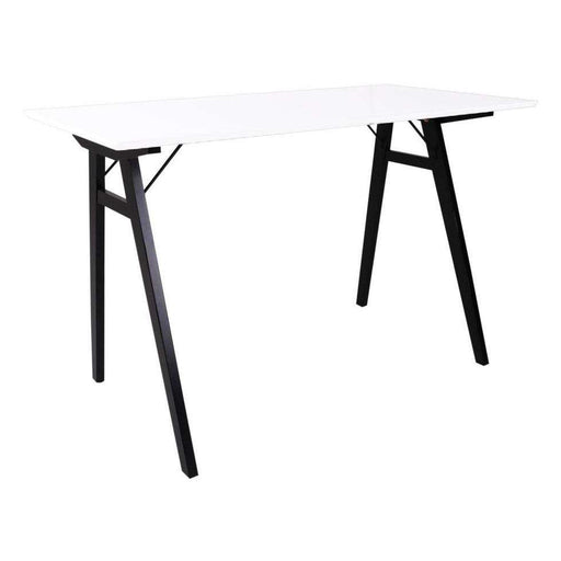 Birou VOJENS din MDF Alb cu Picioare Negre 120cm HOUSE NORDIC