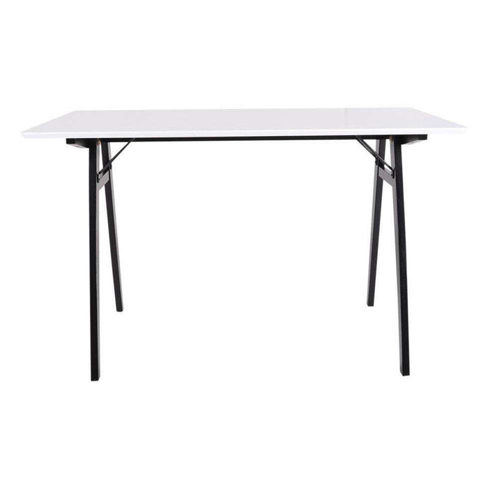 Birou VOJENS din MDF Alb cu Picioare Negre 120cm HOUSE NORDIC