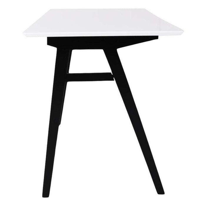 Birou VOJENS din MDF Alb cu Picioare Negre 120cm HOUSE NORDIC