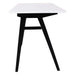 Birou VOJENS din MDF Alb cu Picioare Negre 120cm HOUSE NORDIC