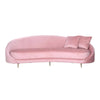 Canapea din Catifea Roz BOURBON cu 2 Perne 240cm RICHMOND