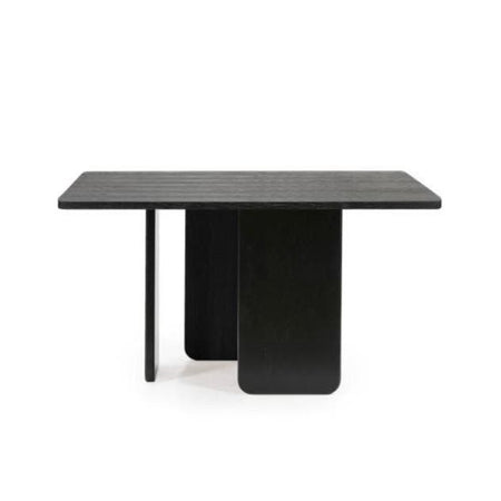 Masa Dining ARQ Neagra din Stejar 137 cm TEULAT