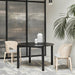 Masa Dining Rotunda ATLAS Neagra din Lemn si MDF 120 cm TEULAT