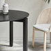 Masa Dining Rotunda ATLAS Neagra din Lemn si MDF 120 cm TEULAT