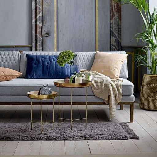 Masuta Aurie din Aluminiu cu Tava Maro Bloomingville