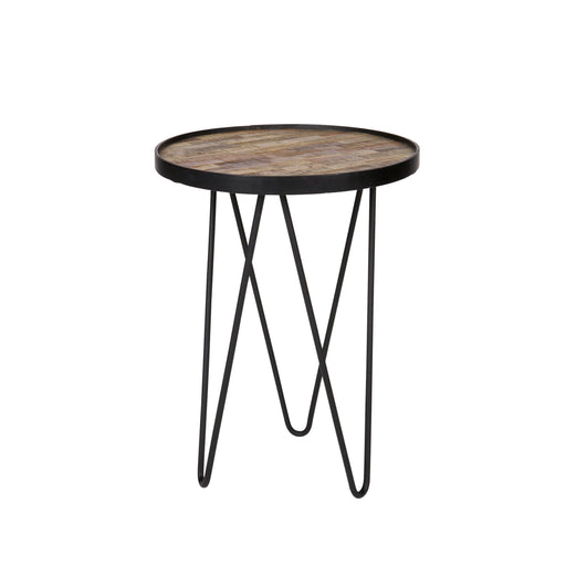 Masuta de Cafea LEV din Lemn si Metal 39cm WOOOD