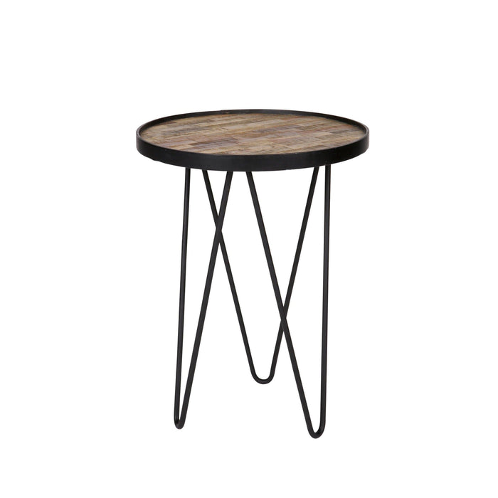 Masuta de Cafea LEV din Lemn si Metal 39cm WOOOD