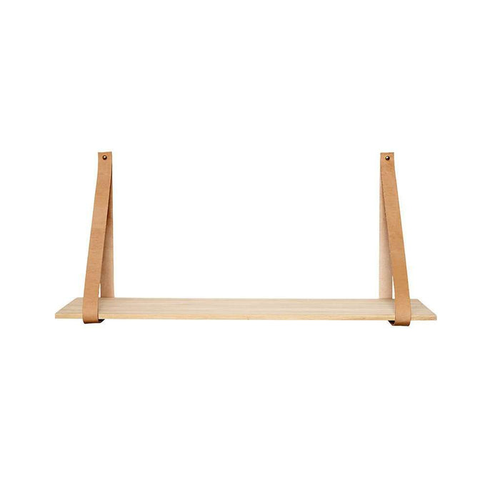 Raft din Lemn si Piele HUBSCH