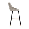 Scaun de Bar IMANI din Catifea Bej KHAKI VELVET