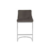 Scaun de Bar Maro BOLTON cu Picioare Metalice Argintii FR S STONE VELVET