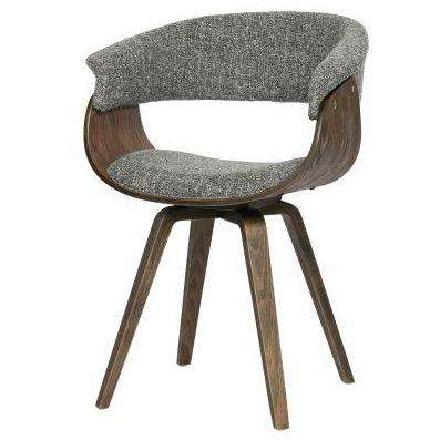 Scaun din Lemn Tapitat Gri CATCH BePureHome