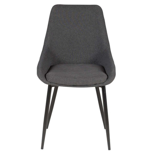 Scaun din Material Textil Gri Inchis BARI Zago