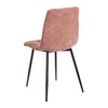 Scaun din Material Textil Roz si Metal IXIA