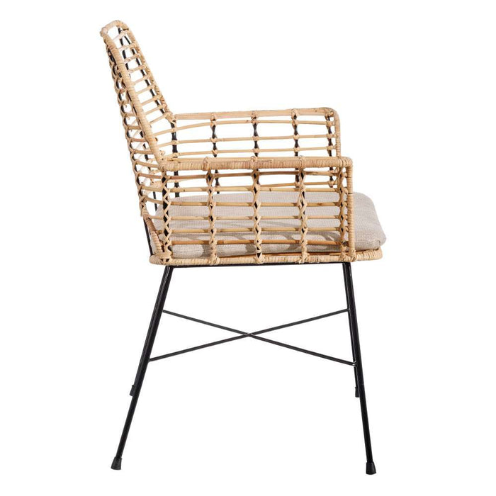 Scaun din Ratan si Metal 65cm IXIA