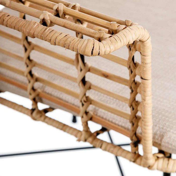 Scaun din Ratan si Metal 65cm IXIA