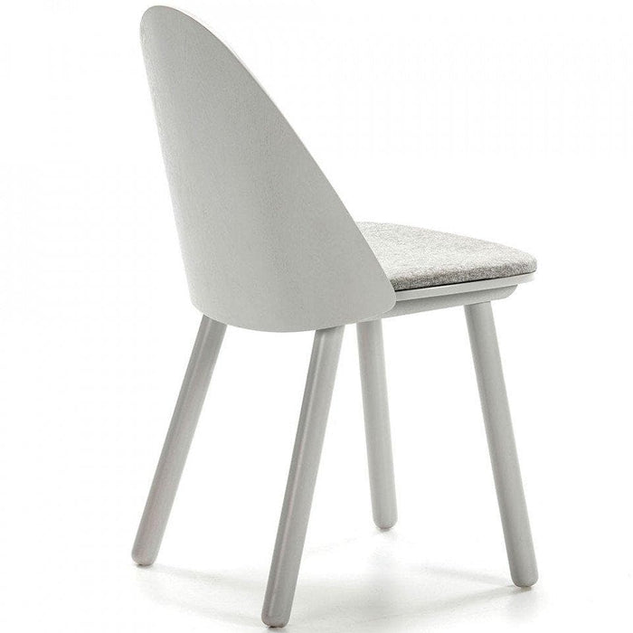 Scaun Dining UMA Gri din Lemn si Textil TEULAT