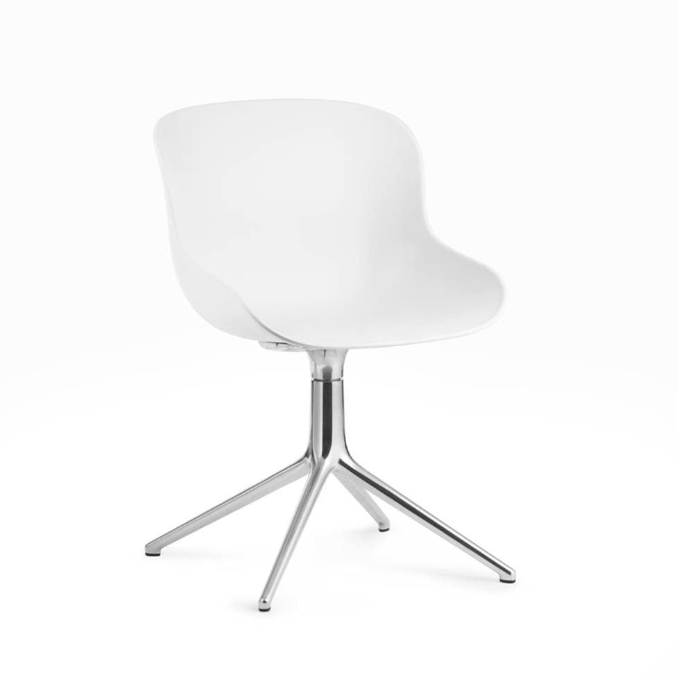 Scaun HYG SWIVEL din Plastic Alb si Metal NORMANN COPENHAGEN