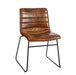 Scaun Maro din Piele Ecologica si Metal 45cm IXIA