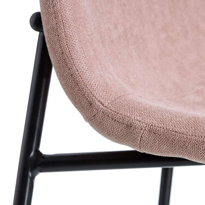 Scaun Roz din Material Textil si Metal 44.5cm IXIA