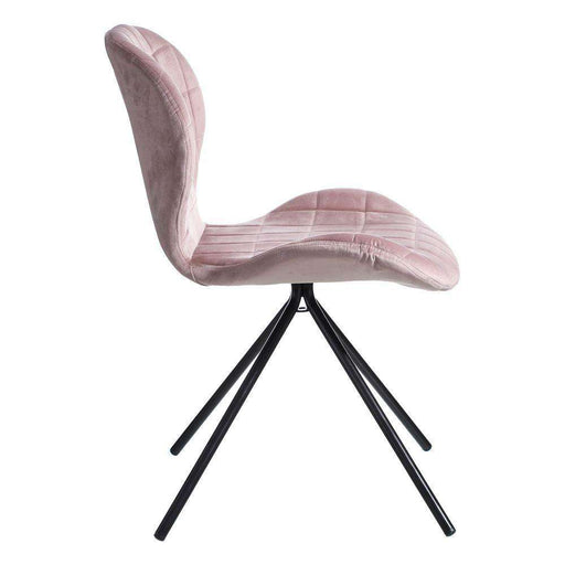 Scaun Roz din Material Textil si Metal 51cm IXIA