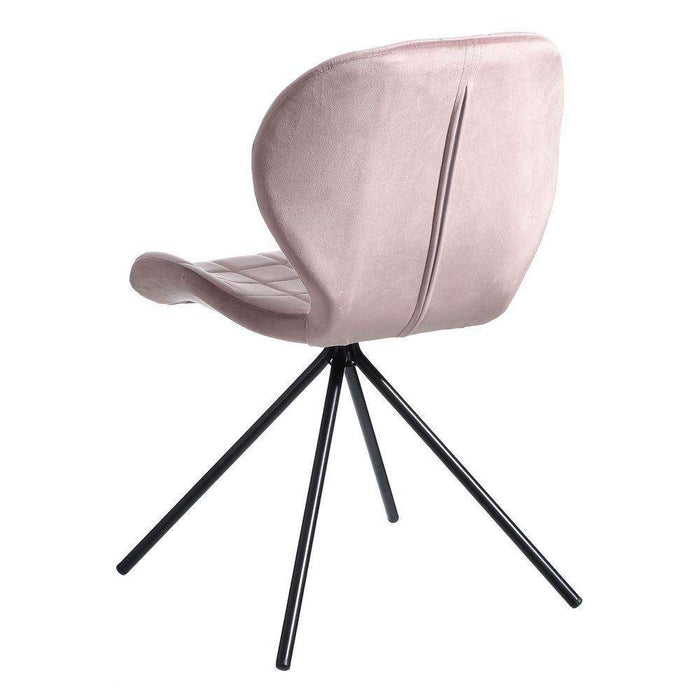 Scaun Roz din Material Textil si Metal 51cm IXIA