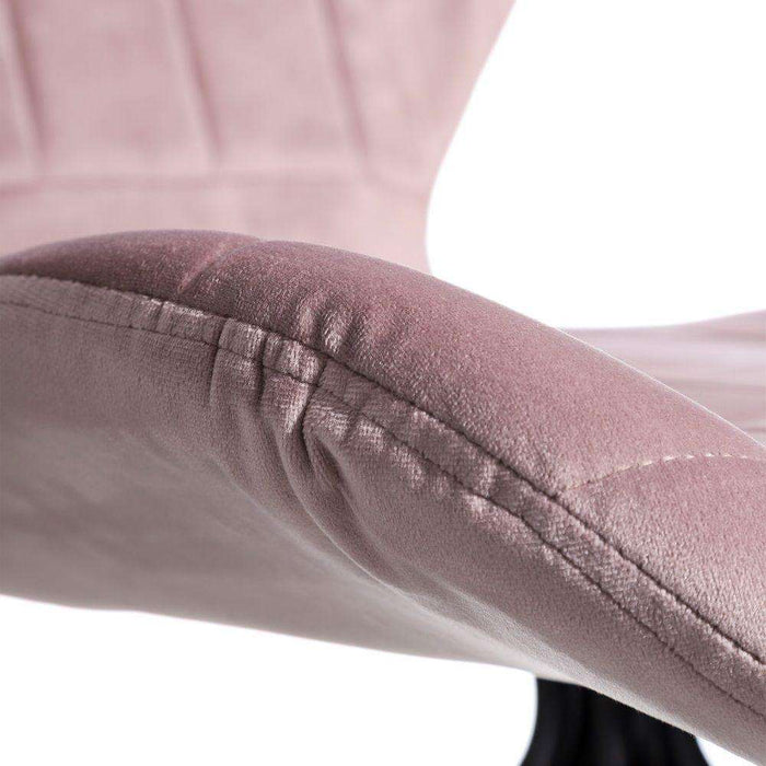 Scaun Roz din Material Textil si Metal 51cm IXIA