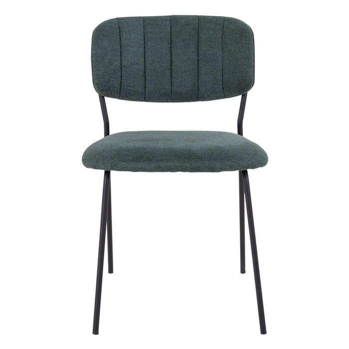 Scaun Verde cu Picioare Metalice Negre Alicante HOUSE NORDIC