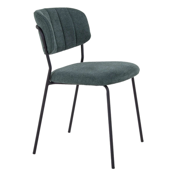 Scaun Verde cu Picioare Metalice Negre Alicante HOUSE NORDIC