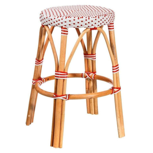 Scaunde din Ratan Alb cu Rosu IXIA