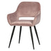 Set de 2 Scaune JELLE din Catifea Roz WOOOD