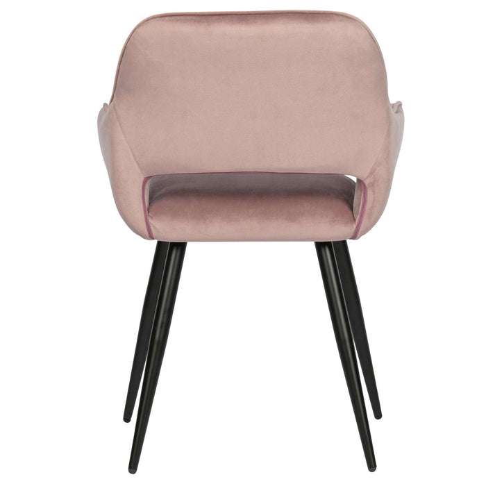 Set de 2 Scaune JELLE din Catifea Roz WOOOD