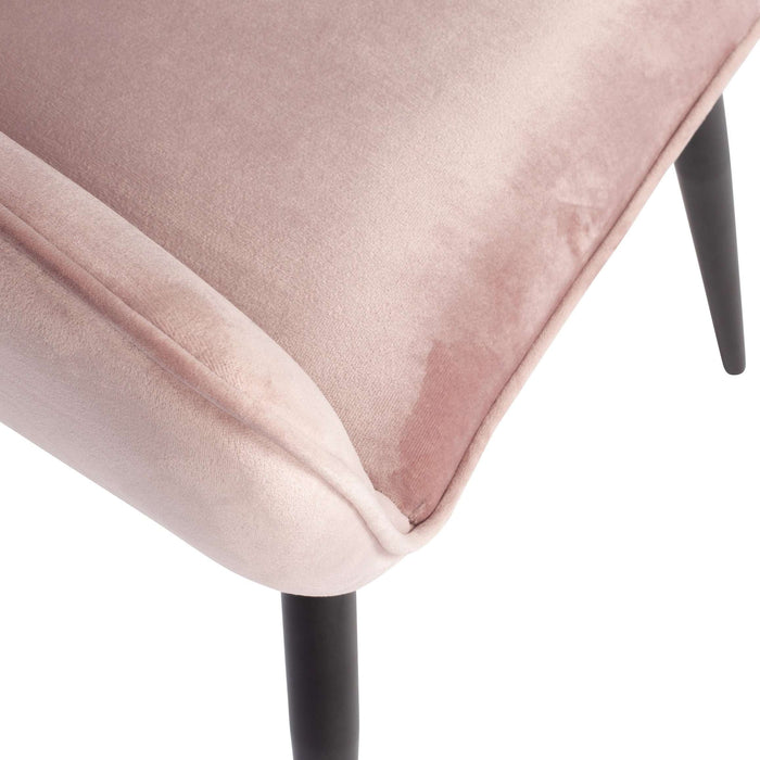 Set de 2 Scaune JELLE din Catifea Roz WOOOD
