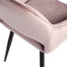 Set de 2 Scaune JELLE din Catifea Roz WOOOD