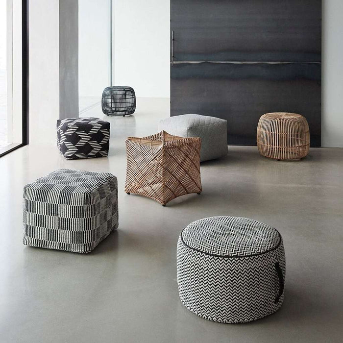 Taburet Rotund din Ratan Hubsch