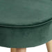 Taburet din Catifea Verde cu Picioare din Lemn ZAGO